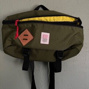 Topo Designs Olive Green Waist Bag